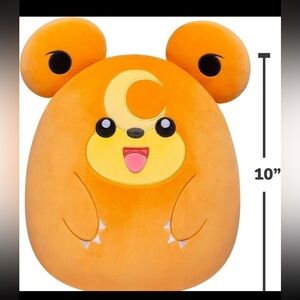 Teddiursa Squishmallows Pokemon 10 inch Plush New With Tag